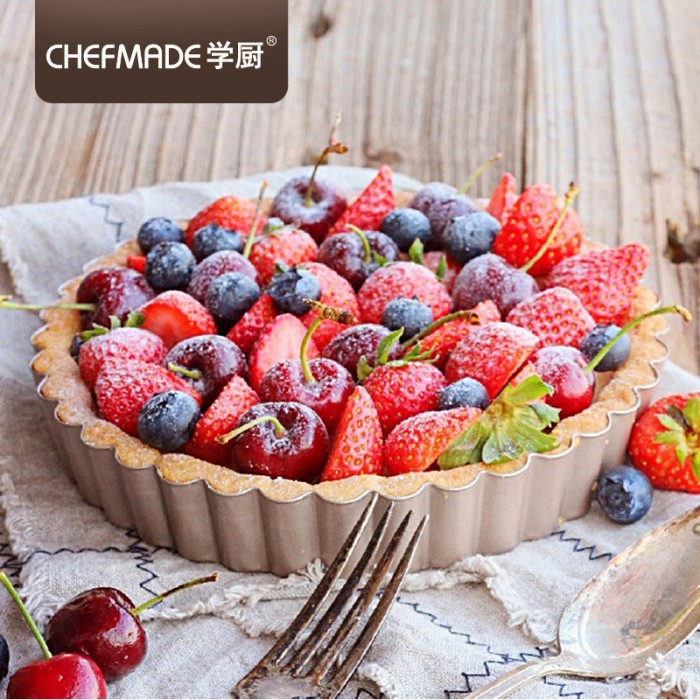 chefmade 7inch round tart pan wk9209 / loyang kue pie bongpas