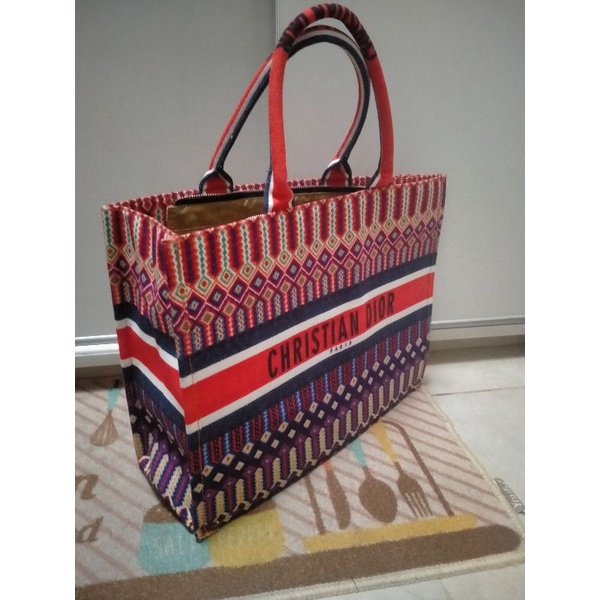 Tas Dior Preloved KW totebag book tote