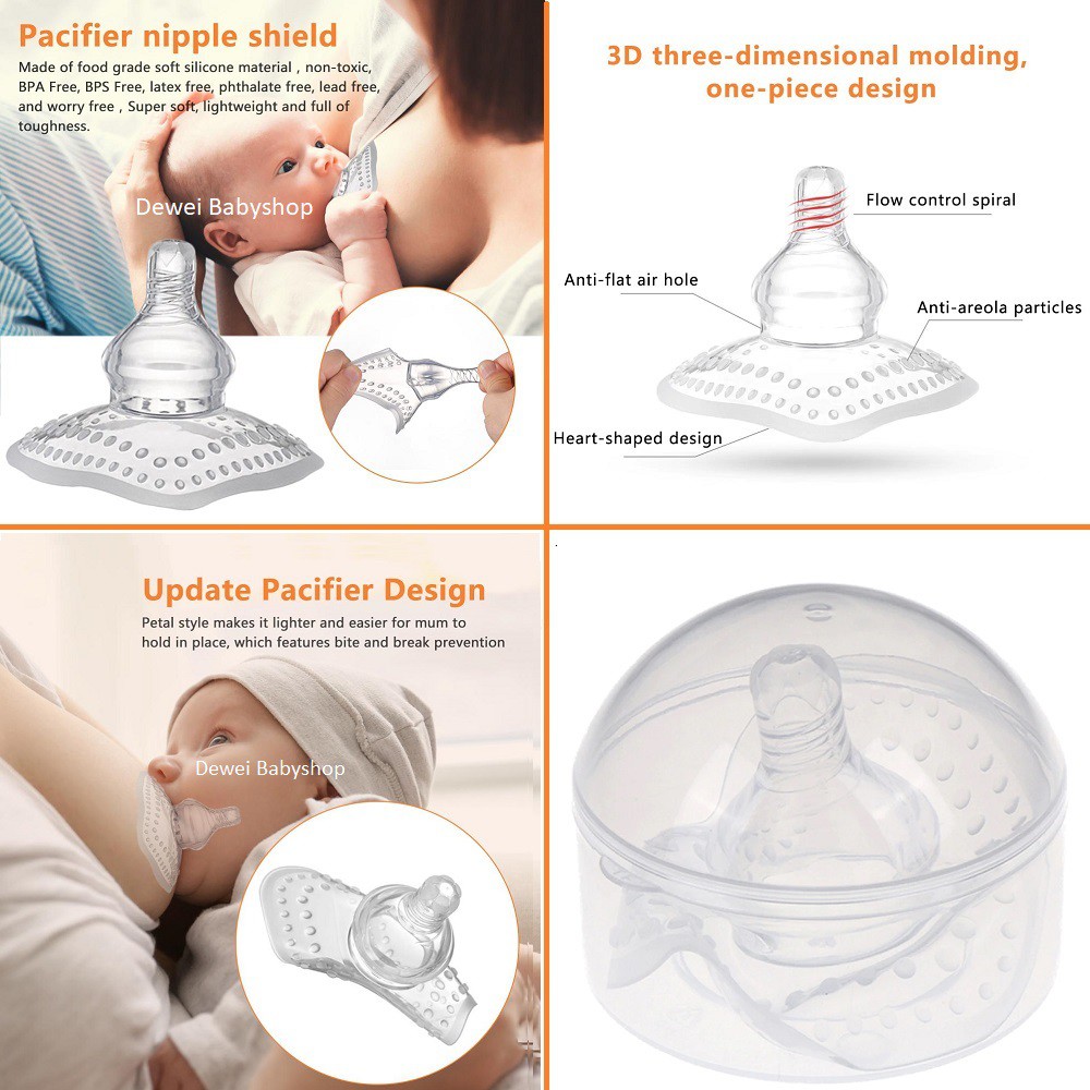 Pelindung dan Pengaman Puting Ibu Menyusui ( Nipple Breastfeeding Shield Protection )