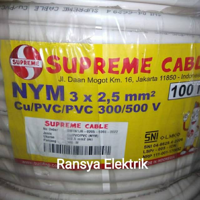 Kabel Supreme NYM 3x2.5mm @100