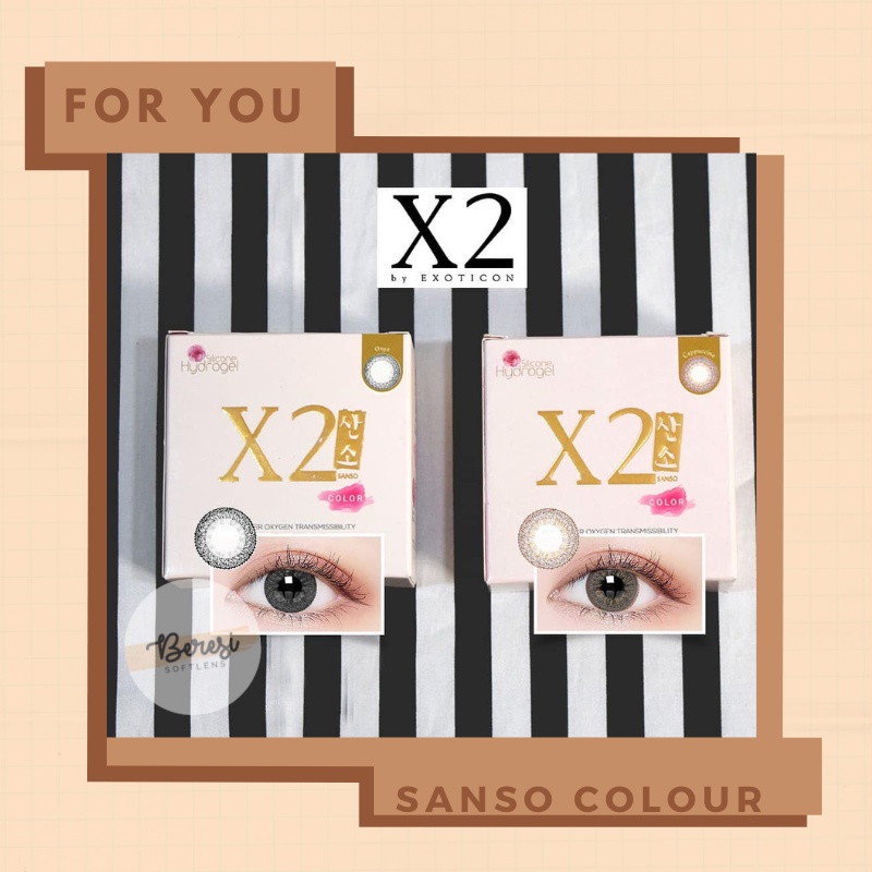s Softlens X2 Sanso Colour Softlen Normal Minus Soflen Sanso Color Cappucino Pearl Shadow Soflens Di
