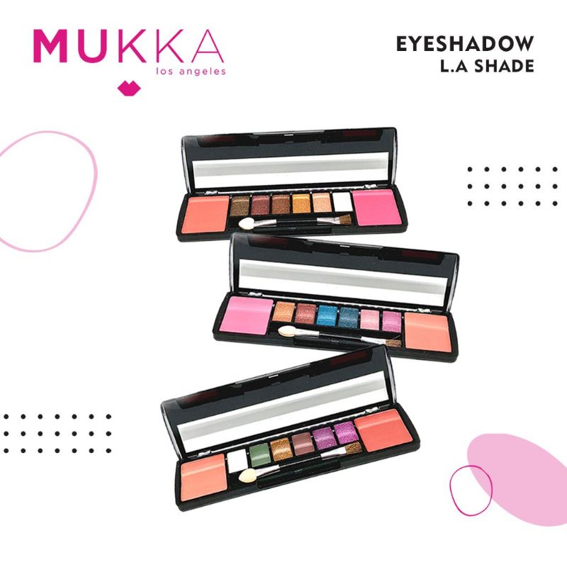 MUKKA EYESHADOW LA SHADE &amp; BLUSHER MUKKA LOSS ANGELES