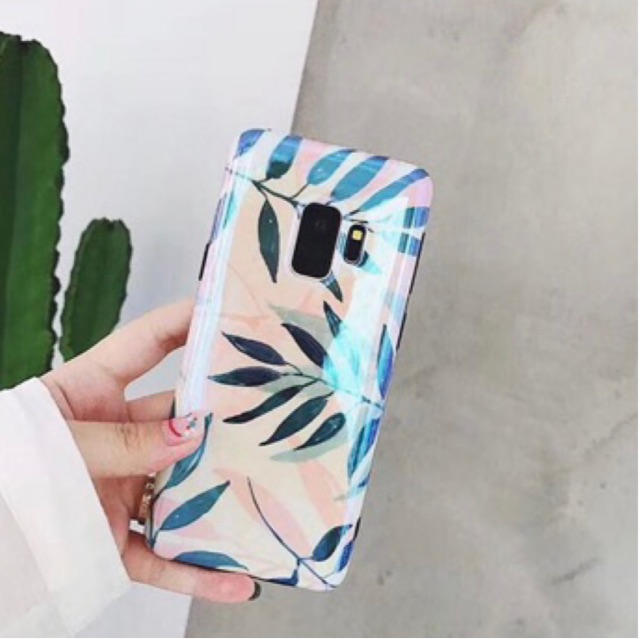 Blueray Leaves Case Samsung S7edge S8 S8+ S9 S9+ Note8 Note 9 S10 S10+ S10e Note 10 Note 10 plus