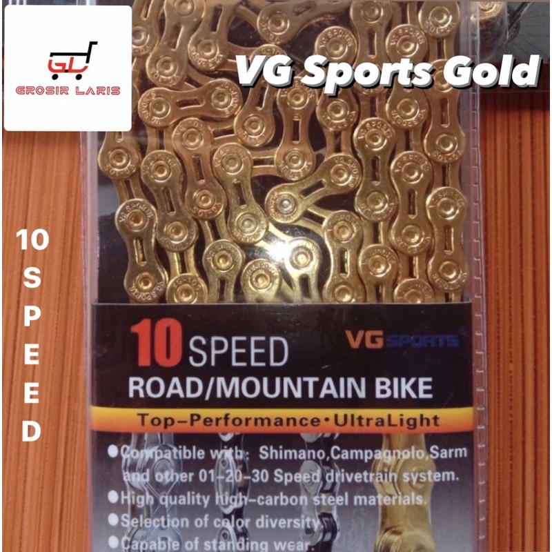 Rantai Sepeda VG Sports Gold (10 speed)