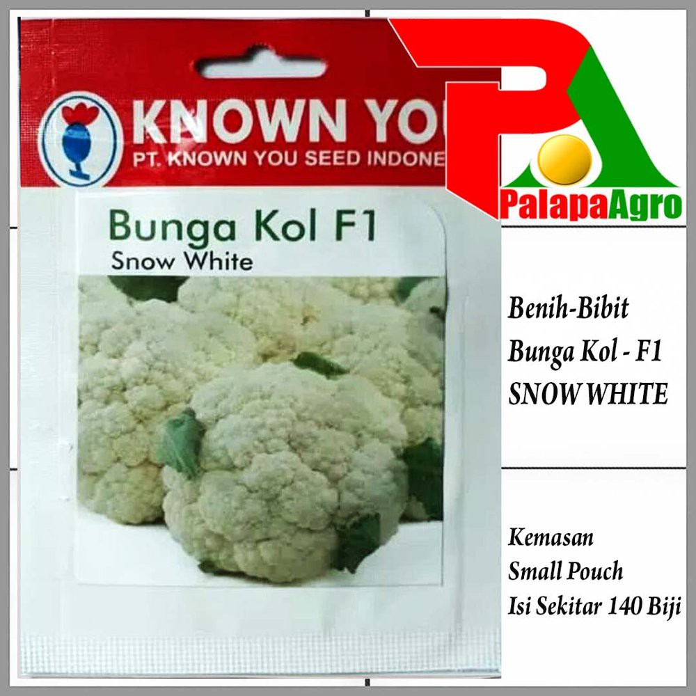 Benih Bunga Kol F1 SNOW WHITE-Bibit Bunga Kol Diskon