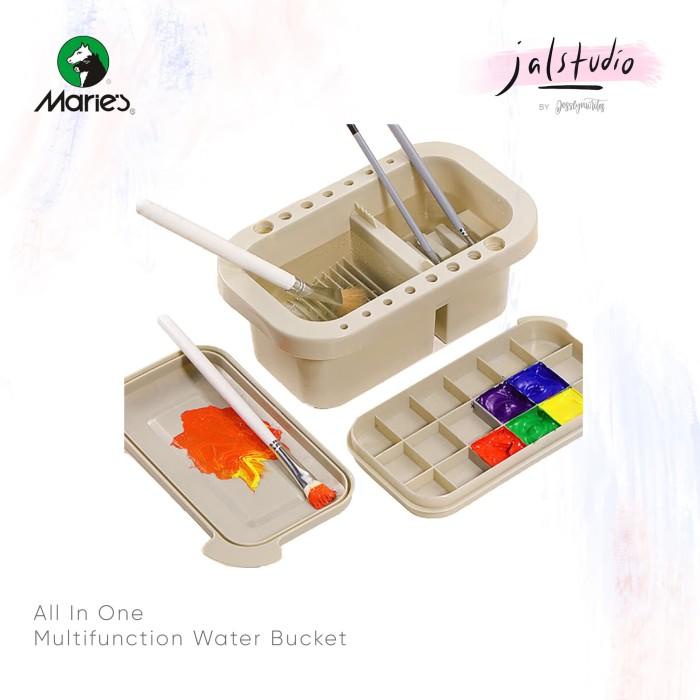 

READY STOK! MARIES WATERCOLOR BRUSH CLEANER WASHER PALETTE BOX WATER COLOUR BUCKET ALAT LUKIS TERMURAH PALING LENGKAP AL5