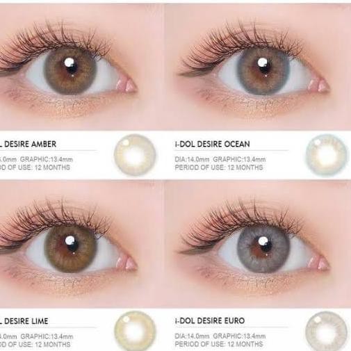 KODE BARU 158 SOFTLENS IDOL DESIRE AMBER BY ELCOCO MINUS TERMURAH