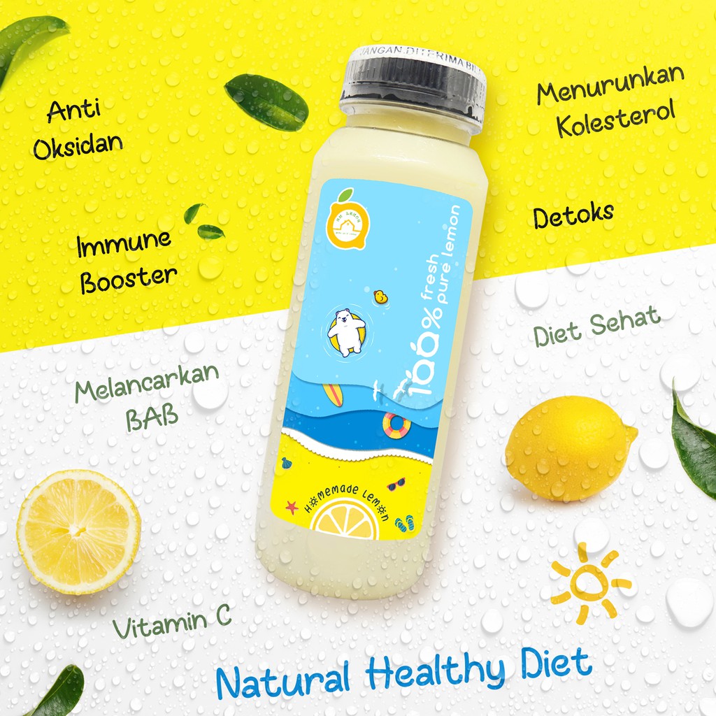 [PROMO] 3 Btl Sari Lemon Asli 100% Fresh Everyday ! by HM Lemon