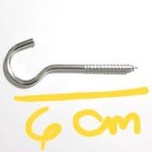 PAKU BURUNG PAKU TANDA TANYA CANTOLAN PANJANG: 6 CM1 PACK ISI : 12PCS