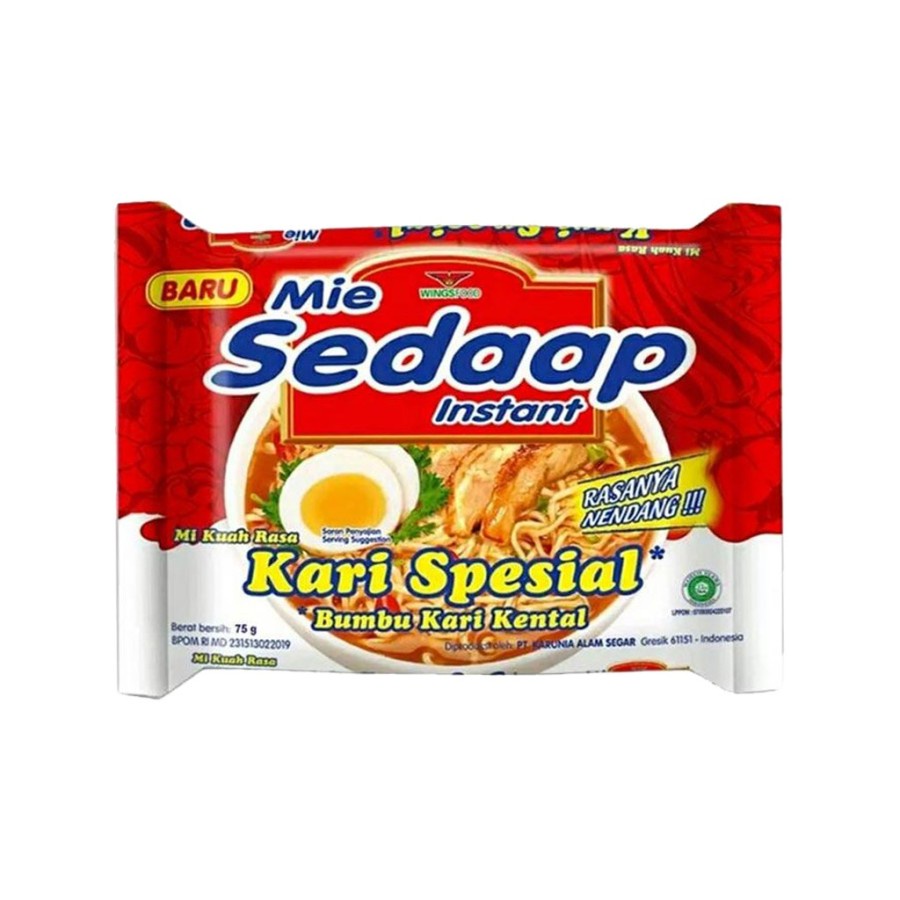 Olivoliv Snack 1 Dus Mie Sedap Kuah Kari Spesial Mi Sedaap Mie Sedap Isi 40Pcs