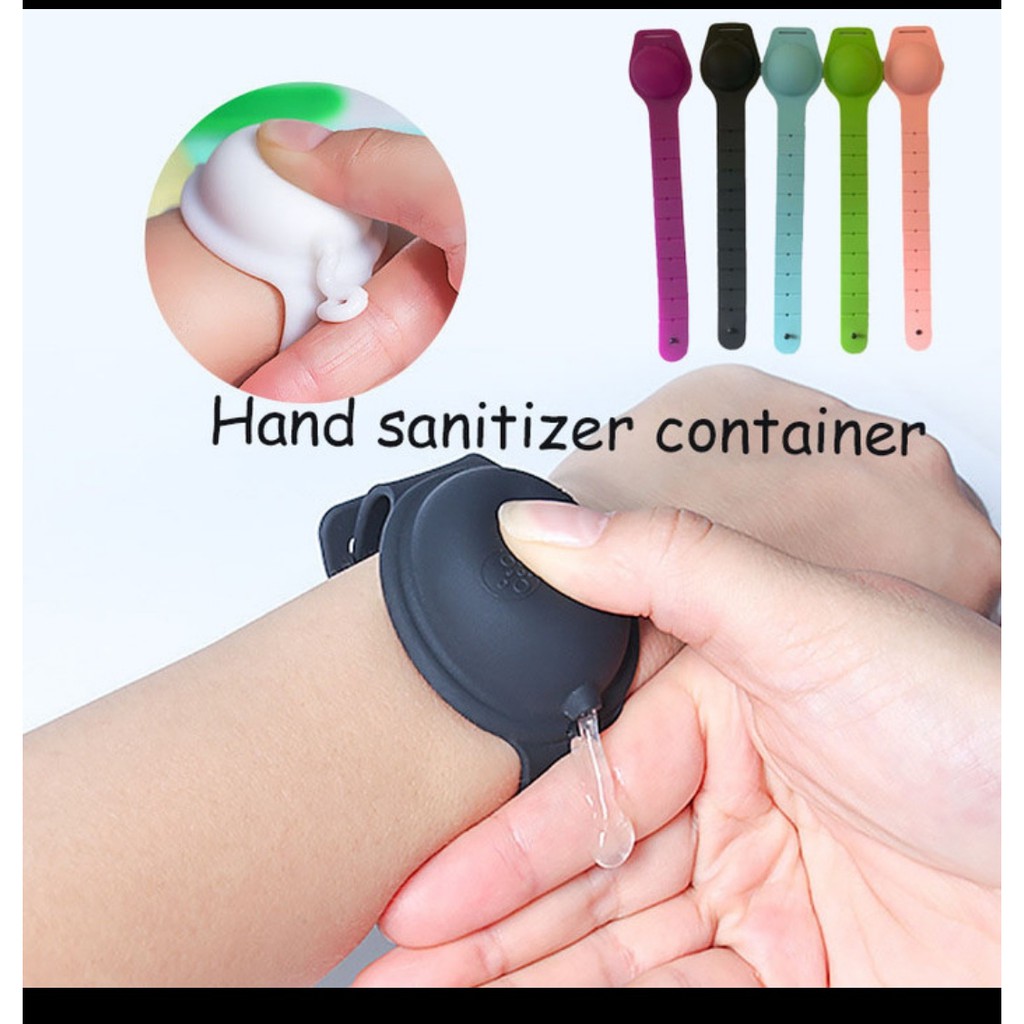 Gelang Hand Sanitizer OVAL Sunscreen Lotion WristBand Dengan Botol Untuk Mengisi