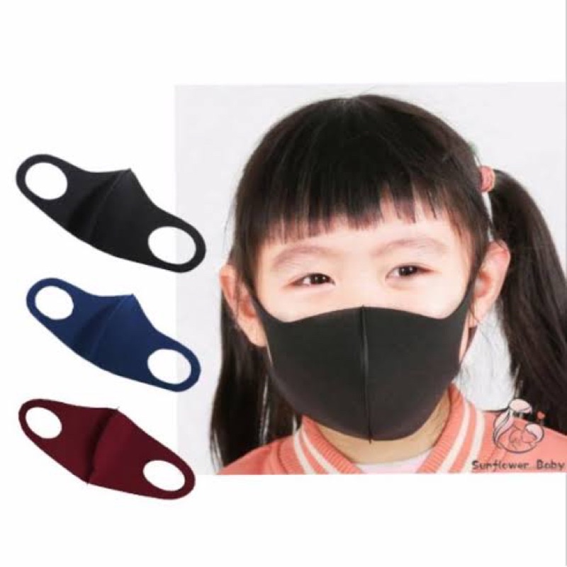 Masker scuba polos hitam high quality anti bacteri warna polos hitam navy hijau maroon biru coklat