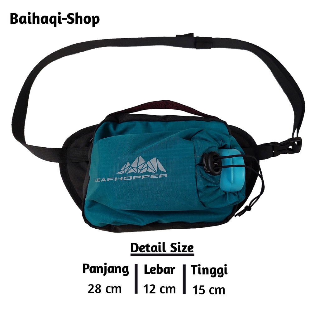 Tas Pinggang Pria Wanita Waistbag Botol Minum / Tas Selempang Waistbag LEAFHOPPER