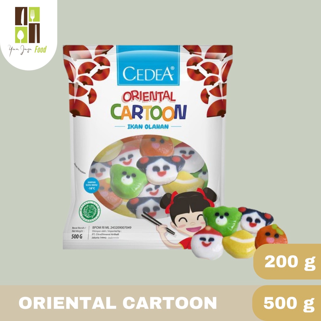 Cedea Oriental Cartoon [500g/200g] Baso Ikan Olahan