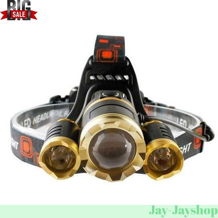 Senter Headlamp Cree XM-L 3T6 10000 Lumens LARIS