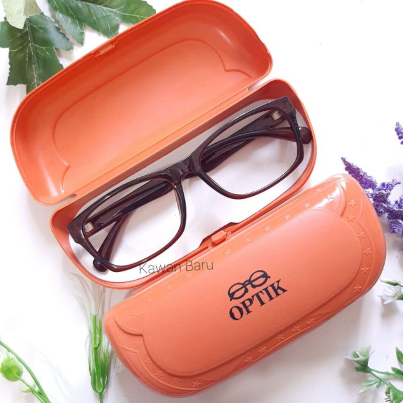 Box Kacamata / Tempat Kacamata 1-Optik Jingga