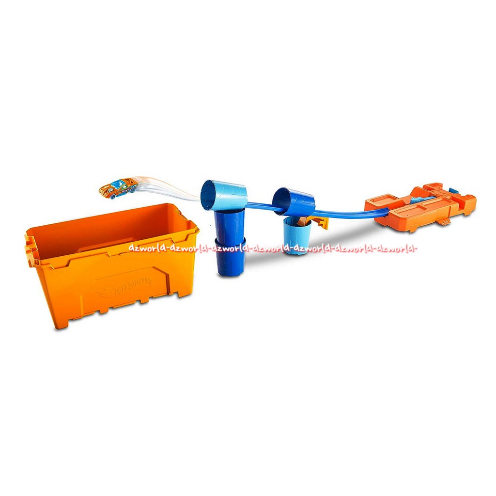 Hotwheels Track Builder Stunt Barrel Box Mainan Trak Untuk Balapan Hot Wheels