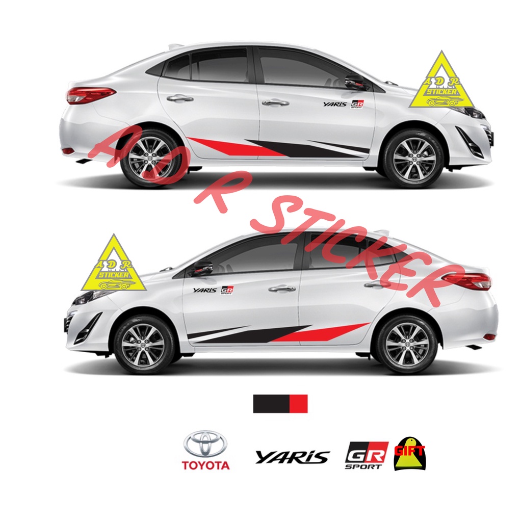 TERBARU CUTING STICKER STIKER MOBIL TOYOTA YARIS STRIPING STICKER MOBIL TOYOTA YARIS COROLLA TERLARI