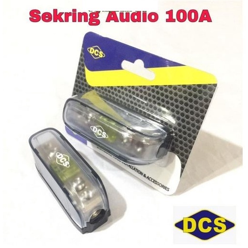 Sekring Audio DCS 100A Sikring Sekering fuse holder mobil 100 ampere a