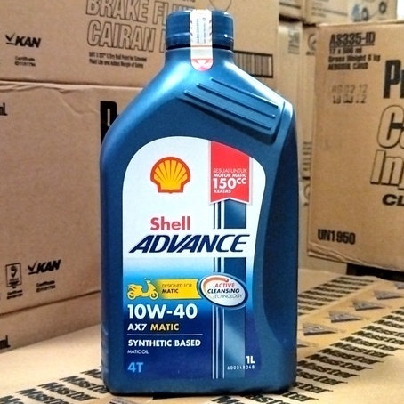 OLI MESIN MOTOR MATIC SHELL ADVANCE AX7 SCOOTER 10W-40 1 LITER