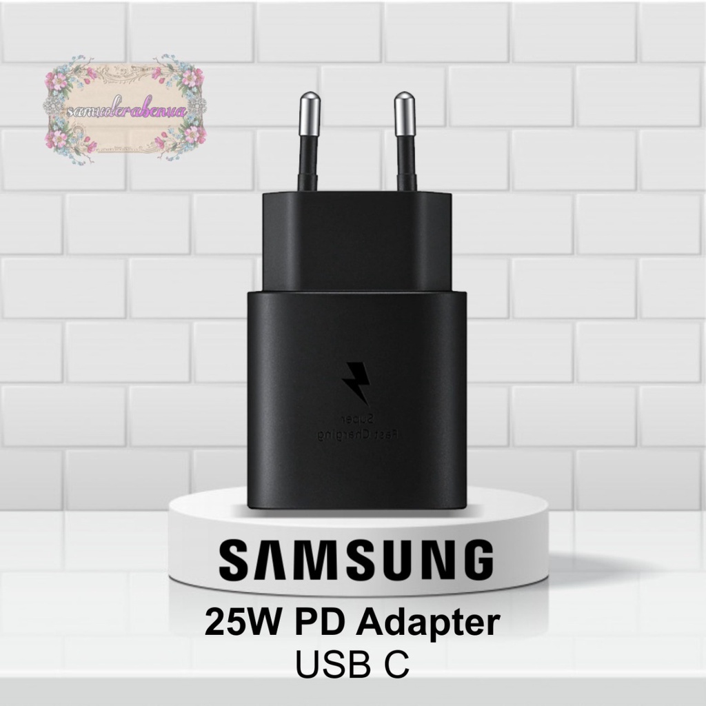 Batok adaptor Charger SAMSUNG 25 WAT NOTE 20 20+ 20 10 10+ ULTRA S21 s21+ s20 s20+ A80 ULTRA SUPER FAST CHARGING bergaransi 1bulan SB3439