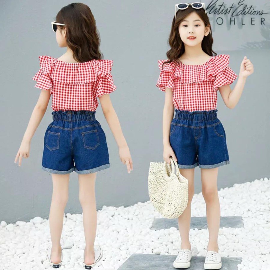 Baju Anak Perempuan Import Setelan Korea Umur 3 4 5 6 7 8 9 10 tahun | Baju Anak Cewek Murah