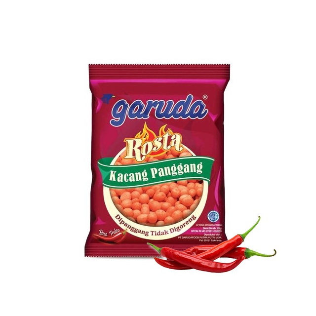 Garuda Rosta Kacang Panggang Pedas 20 x 25 gr