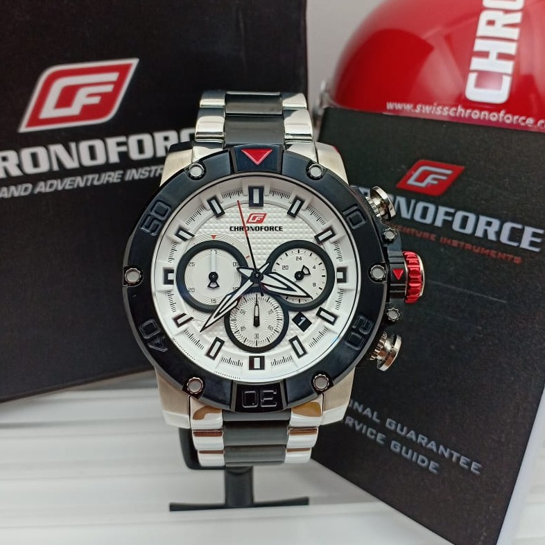 CHRONOFORCE CF 5257 G SSB ( SILVER ) JAM TANGAN PRIA ORIGINAL GARANSI RESMI