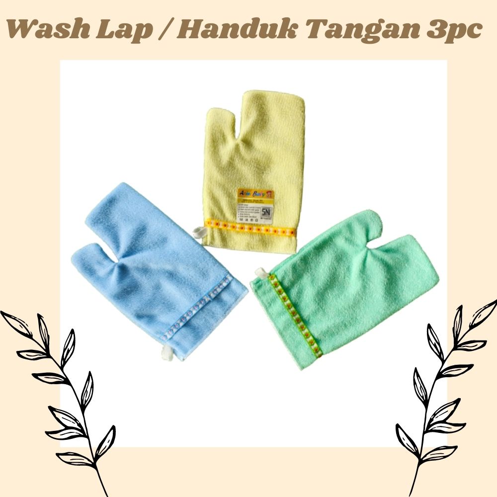 Waslap bayi / Waslap mandi bayi / Handuk tangan mandi bayi