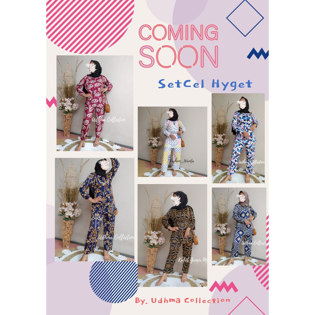 SETELAN MOTIF POLKA / ONE SET POLKADOT / SETCEL DAILY TERBARU