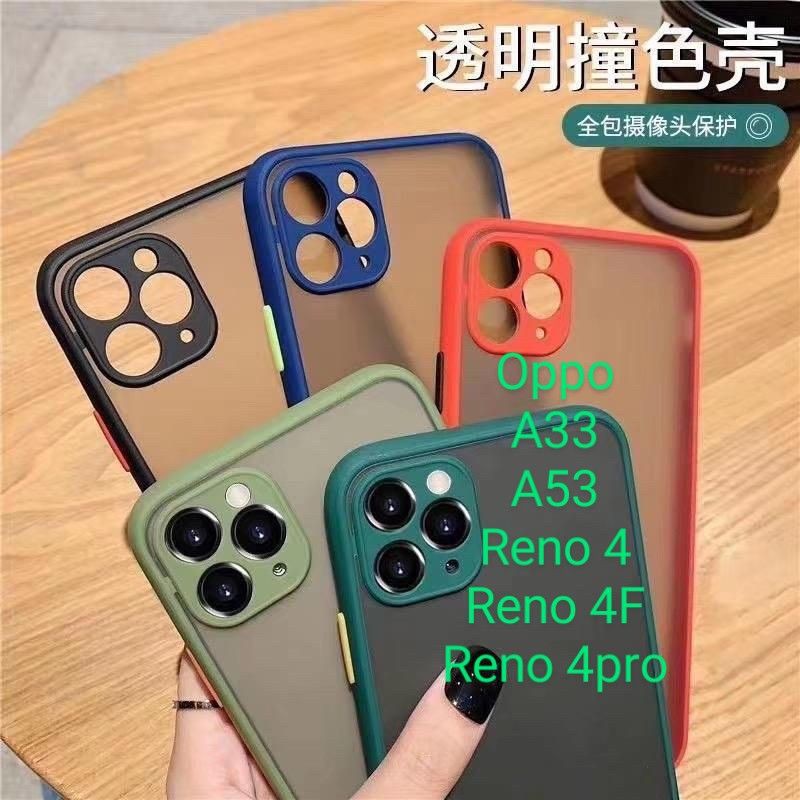 Oppo A33 A53 Reno 4 4F 4Pro Lens Full Matte Hardcase Elegan warna warni Casing Cover Case Aerocase