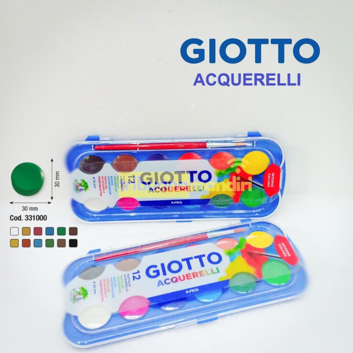 

Segera Miliki Giotto Acquerelli 12 Warna (Water Color/Cat Air ) Trendi