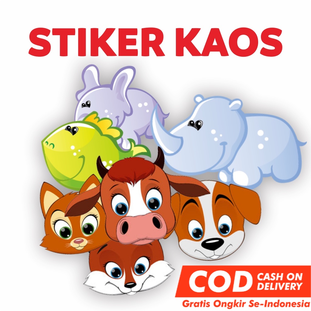 

Sablon Setrika | Sticker Kain Kartun Hewan - Stiker Baju - Kartun - STIKER LABEL NAMA ondol