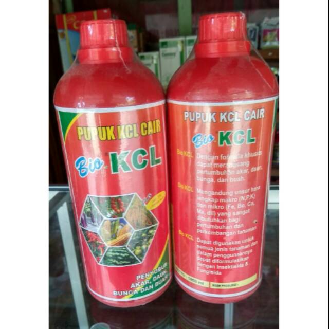 Pupuk KCL Cair Bio KCL penyubur akar daun bunga dan buah 1ltr