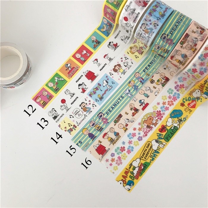 

Hot Sale Washi Tape Selotip 15Mm Cartoon Kartun Snoopy Hot Sale
