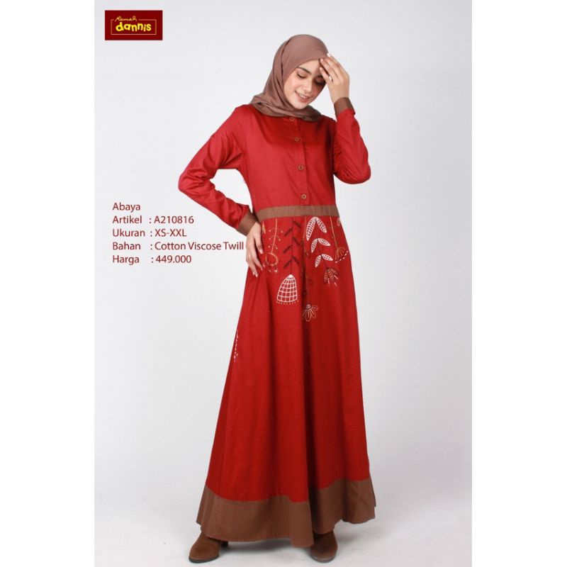 NEW ARRIVAL GAMIS DANNIS ABAYA REGULER A210816 BY DANNIS COLLECTION