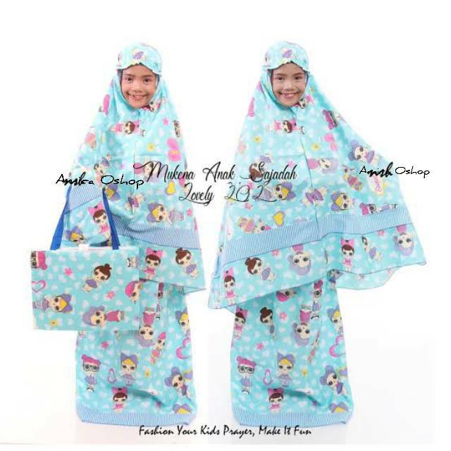 Promo Mukena Anak Kartun LoL tas sajadah