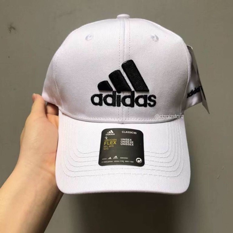 Topi adidas logo white