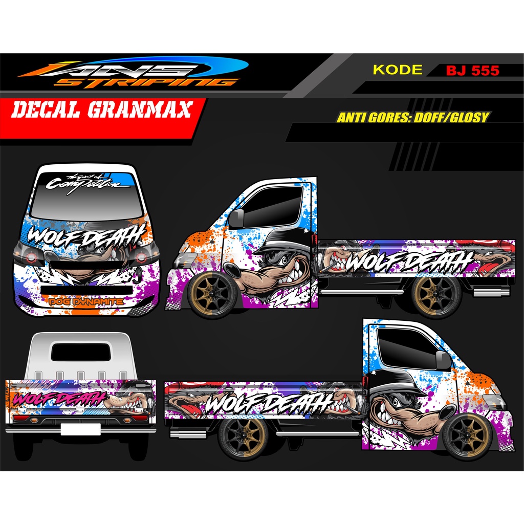 DECAL MOBIL GRANMAX / STICKER MOBIL PICK UP / STICKER GRANMAX CARRY L300