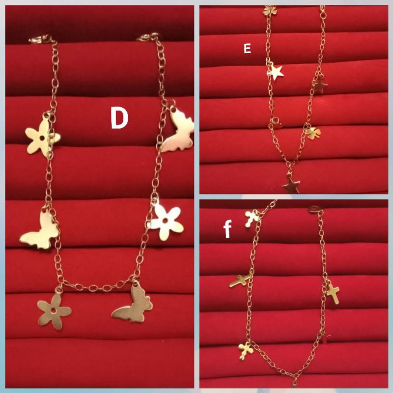 gelang tangan wanita berlapis titanium ral34.