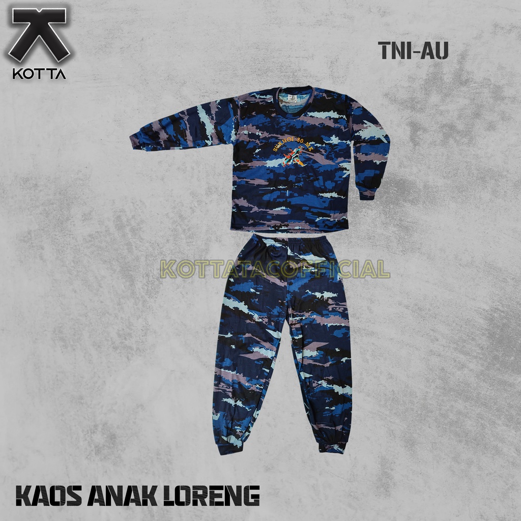 KAOS ANAK LORENG - SETELAN KAOS ANAK LORENG TNI - SETELAN ANAK CAMO PERBAKIN - TRAINING ANAK LORENG