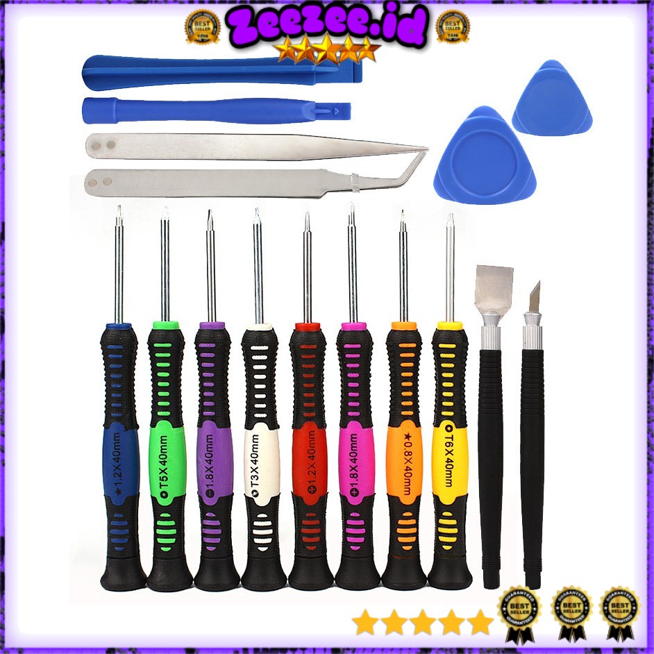 POWER Obeng Set 16 in 1 Reparasi Smartphone Handphone - 2811 - Multi-Color