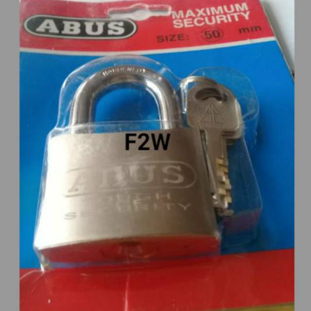 GEMBOK ABUS 50MM LEHER PENDEK GEMBOK PUTIH ABUS GEMBOK RUMAH PAGAR TOKO ABUS PADLOCK