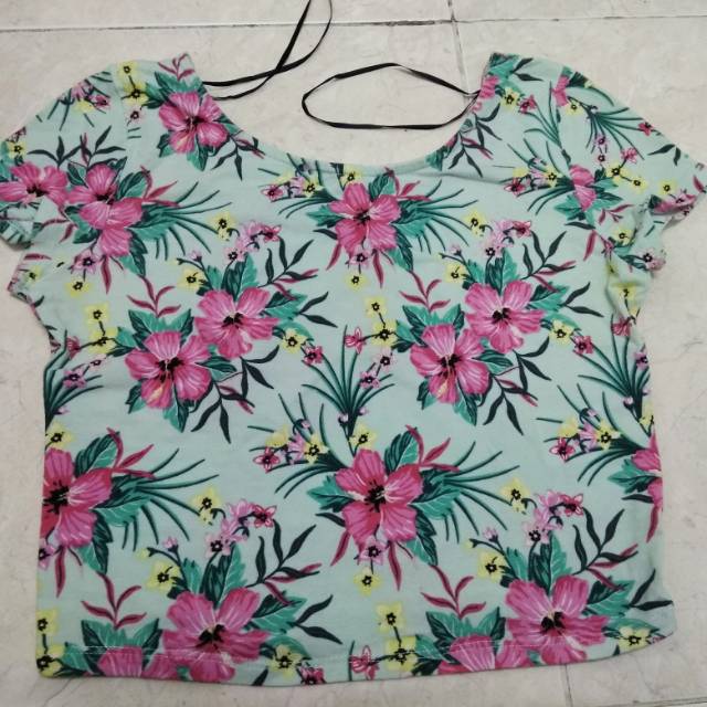 H&M Floral Crop Top