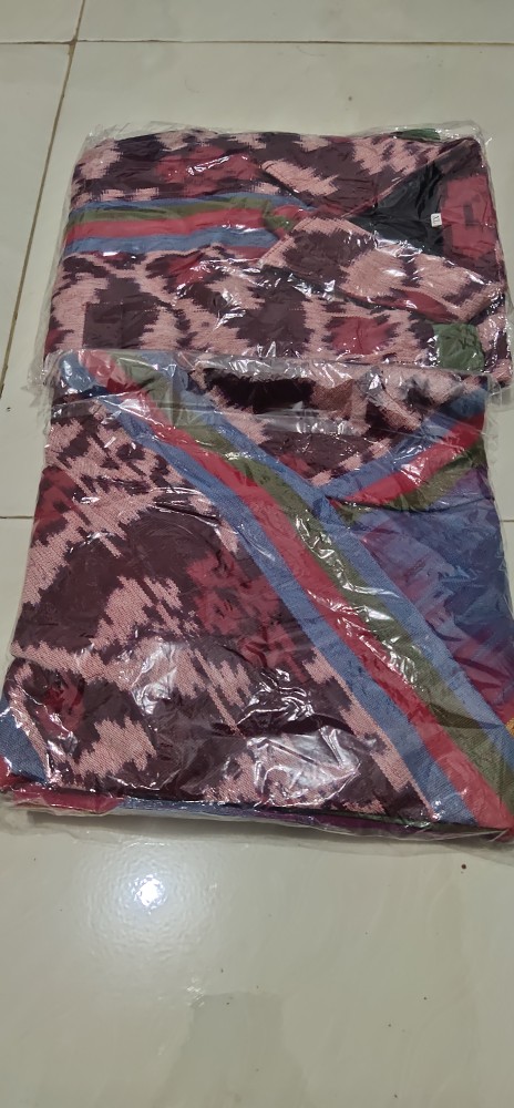 Set Couple Tenun - Baju Tenun Ethnic Couple Set Sarimbit Tenun