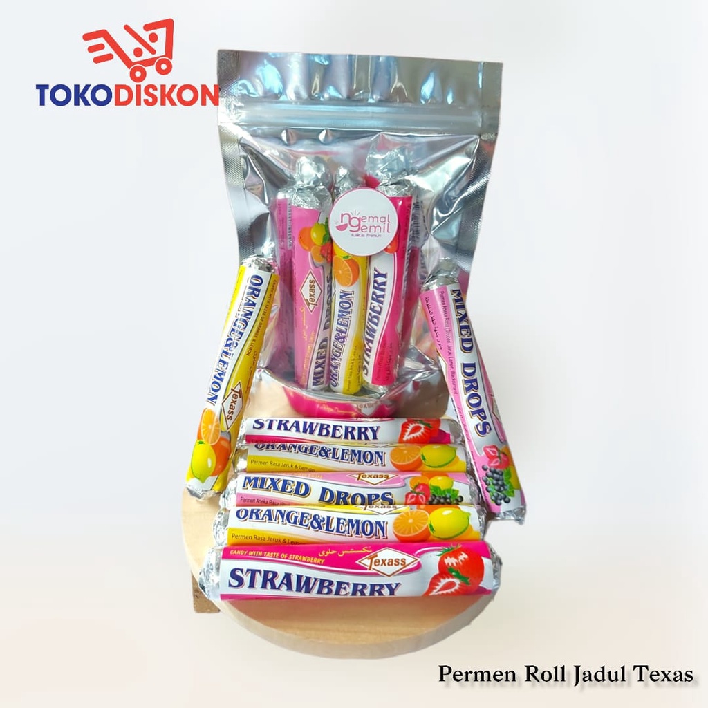 

Permen Roll Jadul Texas Permen Roll Aneka Rasa Buah / Premium