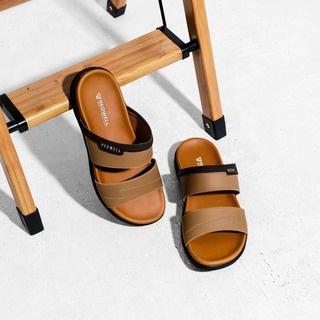 Sendal Kulit Asli Pria Sandal Slop Casual / Sendal Jepit Slide (GRATIS ONGKIR) BISA COD (BAYAR DITEMPAT)