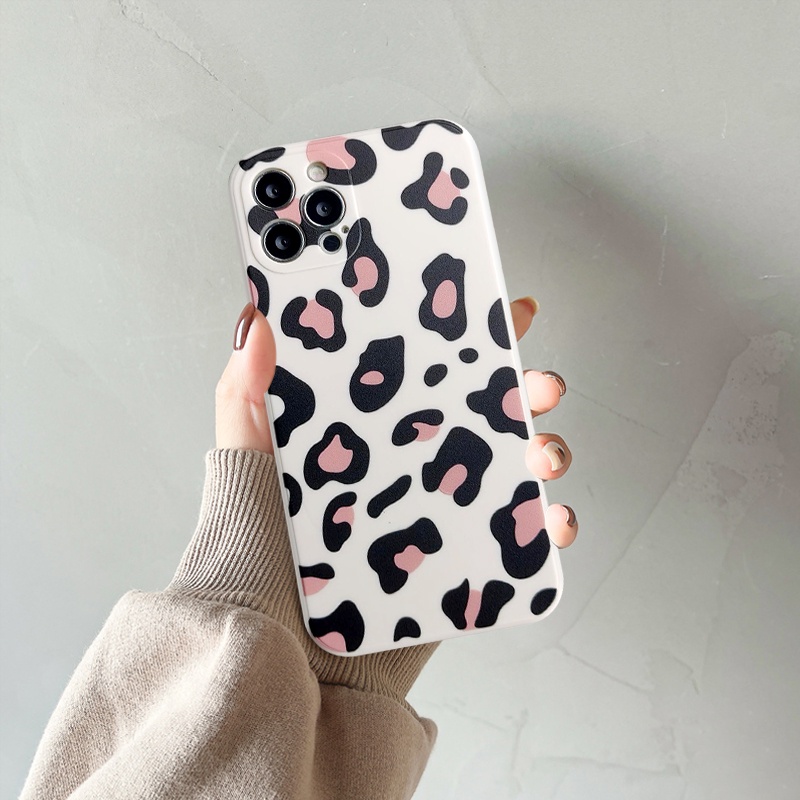 Casing Realme C35 C31 C11 2021 C17 7I C25S C2 C3 C11 C15 C21Y C21 C12 5 5I 5S 6I 6 7 C25 C20 825s Motif Smiley Leopard