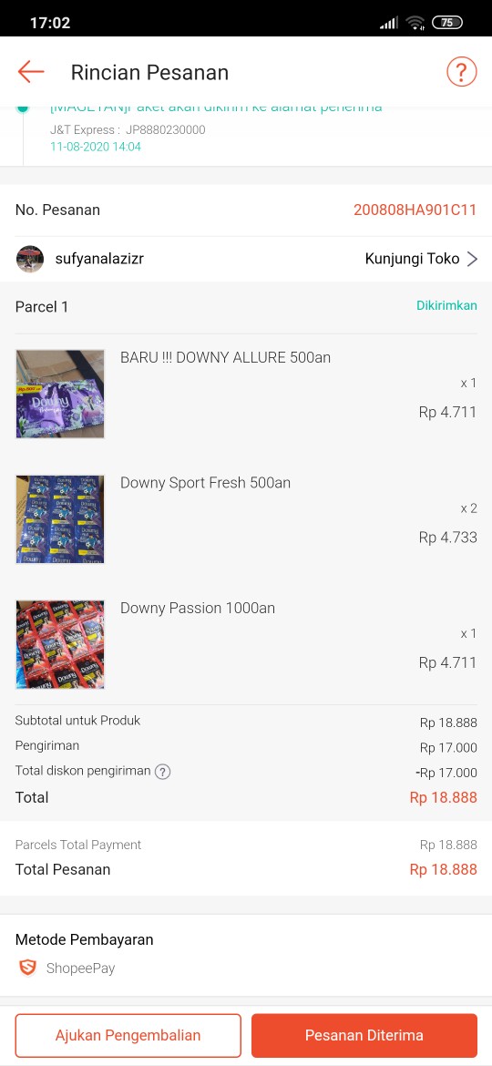 Downy Passion 1000an