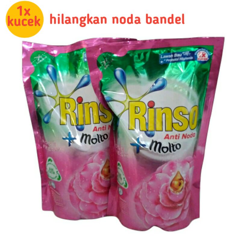 Rinso Cair 750ml-Rinso Molto cair- Detergen Cair-Rinso Anti Noda